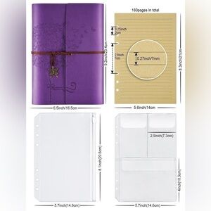 Travel Leather Journal. Color: Purple. New w/tag